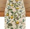 Brown Lemon Tree Bird Flower Summer Table Runner,Spring Kitchen Dining Table Decoration for Home Party Decor 13x72 Inch